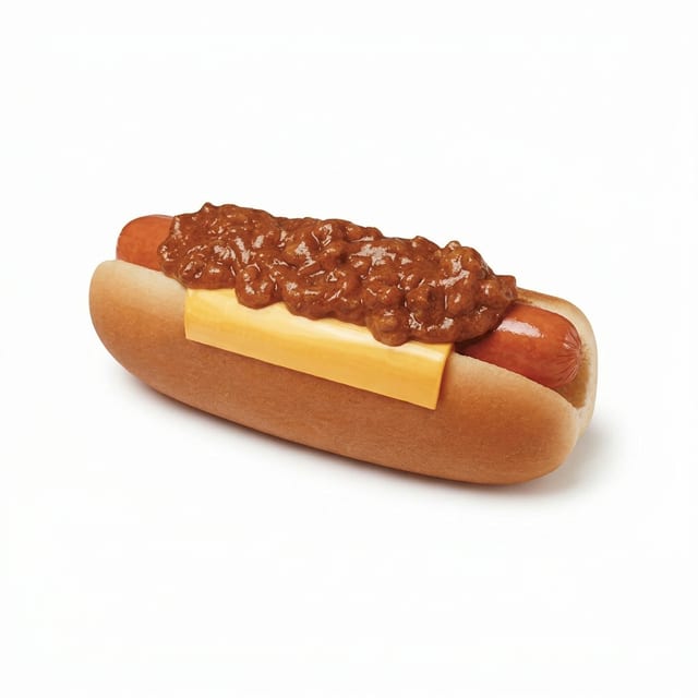 Chili Cheese Dog.